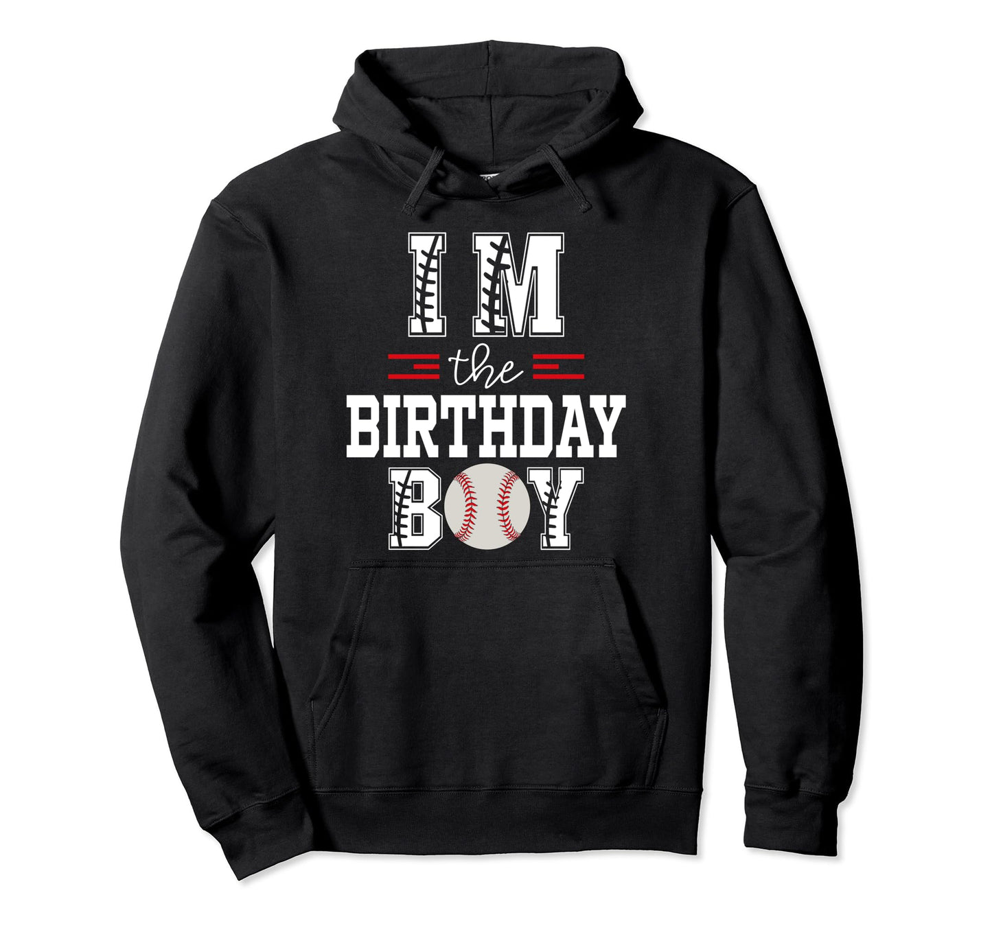 Im Birthday Baseball Lover First Hoodie - Aesthetic Graphic for Adults - T-Shirt, Sweatshirt, Hoodie