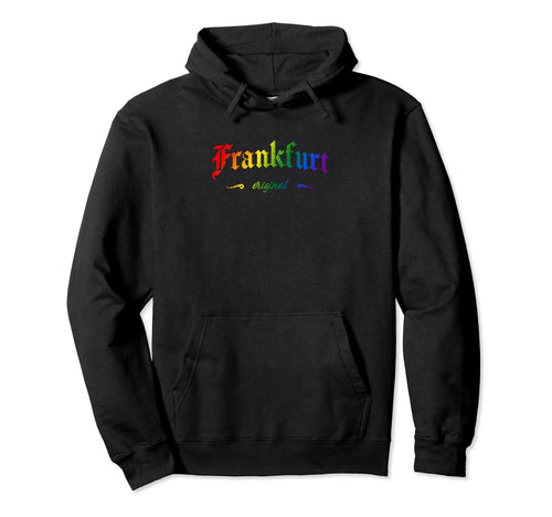 Frankfurt Main Oder Lgbtqai Rainbow Hoodie - Graphic Print Unisex - T-Shirt, Sweatshirt, Hoodie