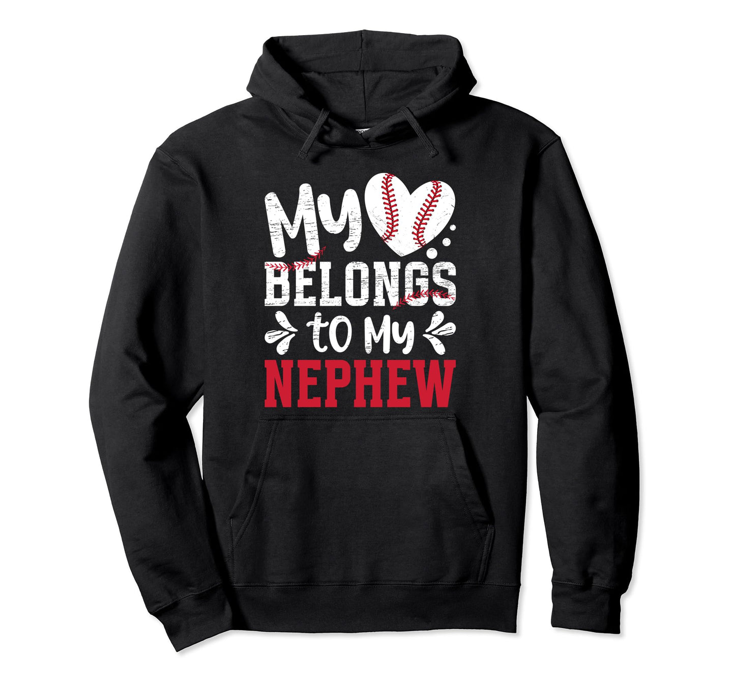 My Heart Baseball Aunt Baseball Player Hoodie - Minimalist Print Unisex - T-Shirt, Sweatshirt, Hoodie