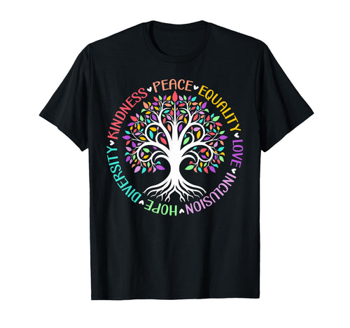 Kindness Peace Equality Love Hope T-Shirt - Graphic Print for Adults - T-Shirt, Sweatshirt, Hoodie
