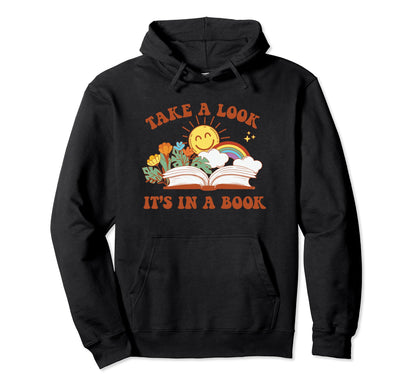 Take Its Book Reading Rainbow Hoodie - Custom Art Print for Adults - T-Shirt, Sweatshirt, Hoodie
