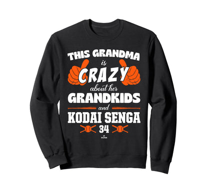 Grandma Crazy Kodai Senga New York Sweatshirt - Fun Novelty Design Unisex - T-Shirt, Sweatshirt, Hoodie