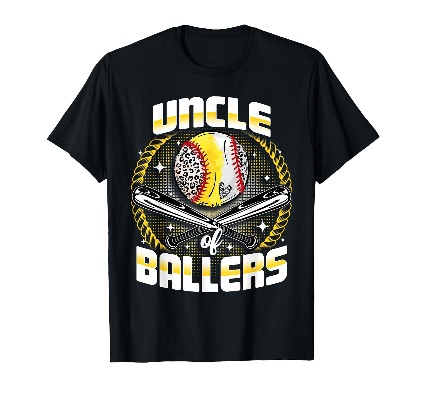 Baseball Softball Uncle Ballers Fathers T-Shirt - Trendy Graphic Men Women - T-Shirt, Sweatshirt, Hoodie
