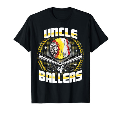 Baseball Softball Uncle Ballers Fathers T-Shirt - Trendy Graphic Men Women - T-Shirt, Sweatshirt, Hoodie