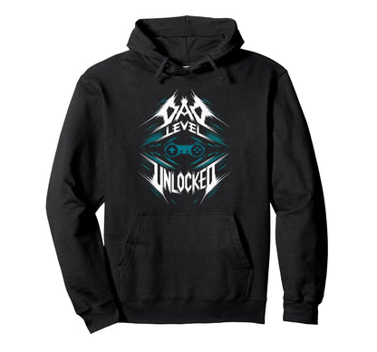 Dad Level Unlocked New Daddy Father Hoodie - Unique Graphic Unisex - T-Shirt, Sweatshirt, Hoodie