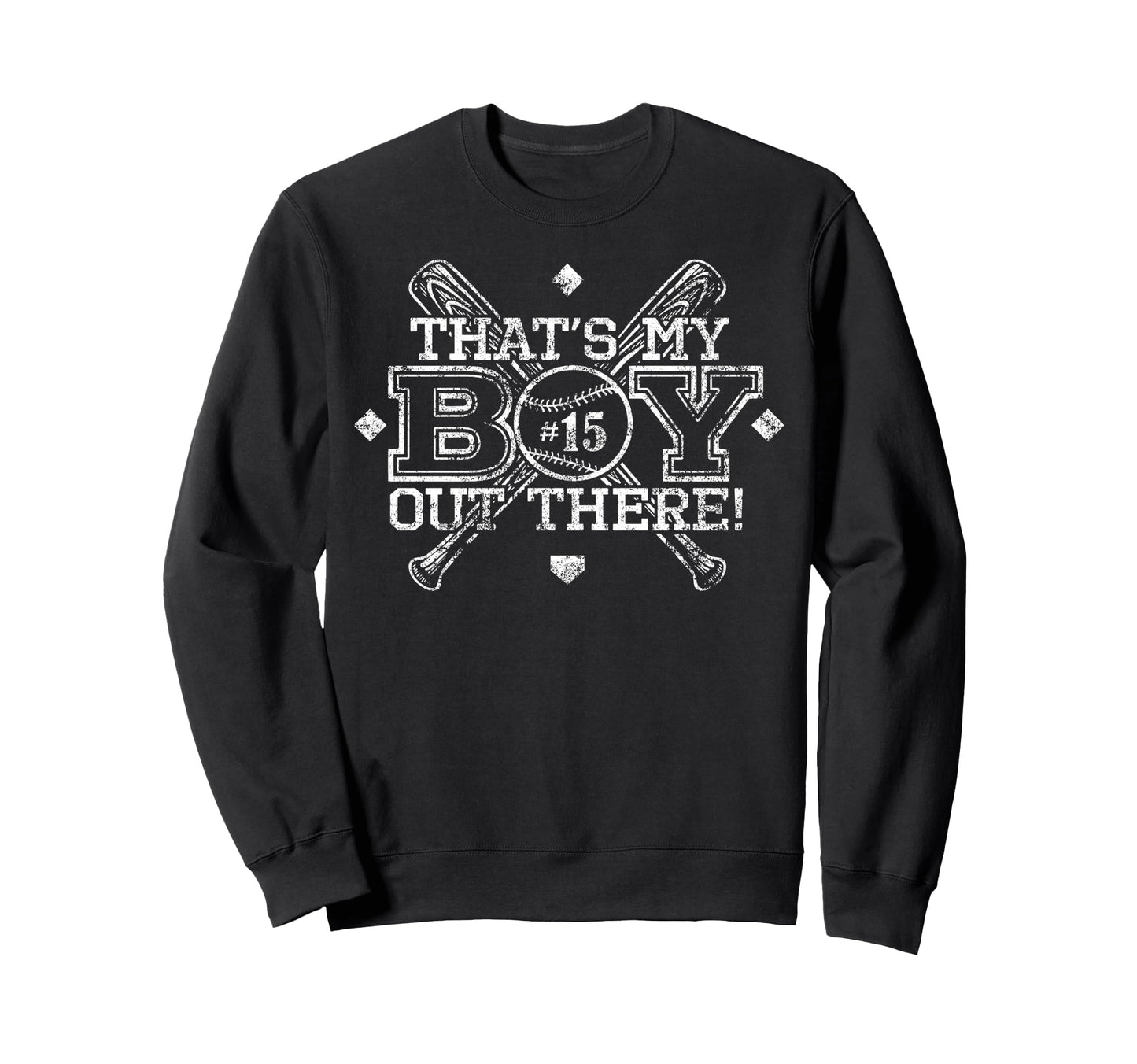 Baseball Mom Dad Thats My Proud Sweatshirt - Novelty Apparel for Adults - T-Shirt, Sweatshirt, Hoodie