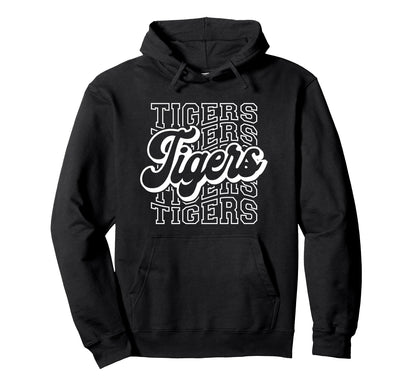 Tigers Sports Mascot Tigers Team Football Hoodie - Trendy Graphic Unisex - T-Shirt, Sweatshirt, Hoodie