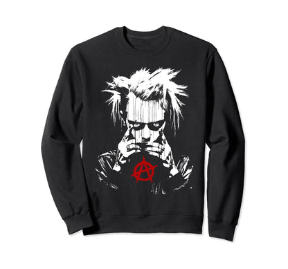 Grunge Distressed Punk Aesthetic Sweatshirt - Casual Everyday Wear Unisex - T-Shirt, Sweatshirt, Hoodie