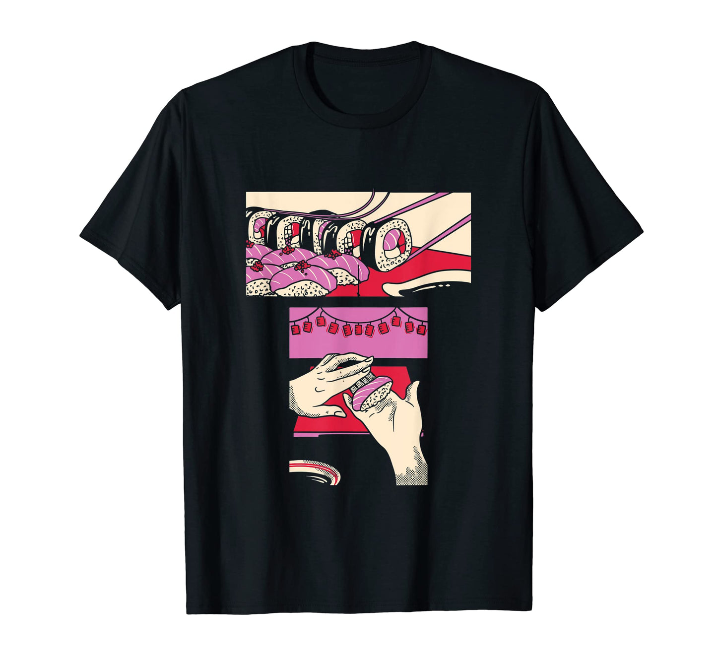 Send Me Sushi Vaporwave Aesthetic Japanese T-Shirt - Unique Graphic Unisex - T-Shirt, Sweatshirt, Hoodie