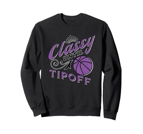 Classy Purple Basketball Gift Sweatshirt - Casual Everyday Wear for Adults - T-Shirt, Sweatshirt, Hoodie