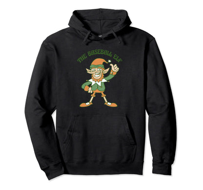 Baseball Elf Ugly Hoodie - Casual Everyday Wear Men Women - T-Shirt, Sweatshirt, Hoodie