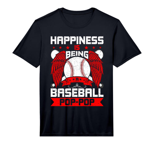 Mens Happiness Is Being Baseball Pop T-Shirt - Streetwear Style Men Women - T-Shirt, Sweatshirt, Hoodie
