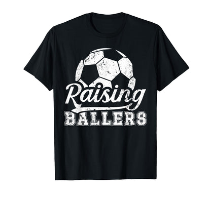 Raising Ballers Soccer Dad Soccer T-Shirt - Novelty Apparel for Adults - T-Shirt, Sweatshirt, Hoodie