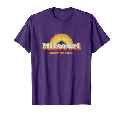 Missouri 70S Rainbow T-Shirt - Aesthetic Graphic for Adults - T-Shirt, Sweatshirt, Hoodie