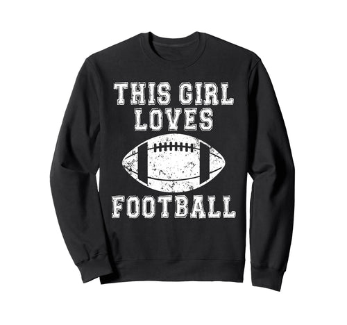 This Loves Football Game Day Female Sweatshirt - Trendy Graphic for Adults - T-Shirt, Sweatshirt, Hoodie