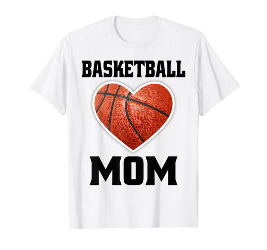 Basketball Mom Love Heart Game Day T-Shirt - Aesthetic Graphic Men Women - T-Shirt, Sweatshirt, Hoodie
