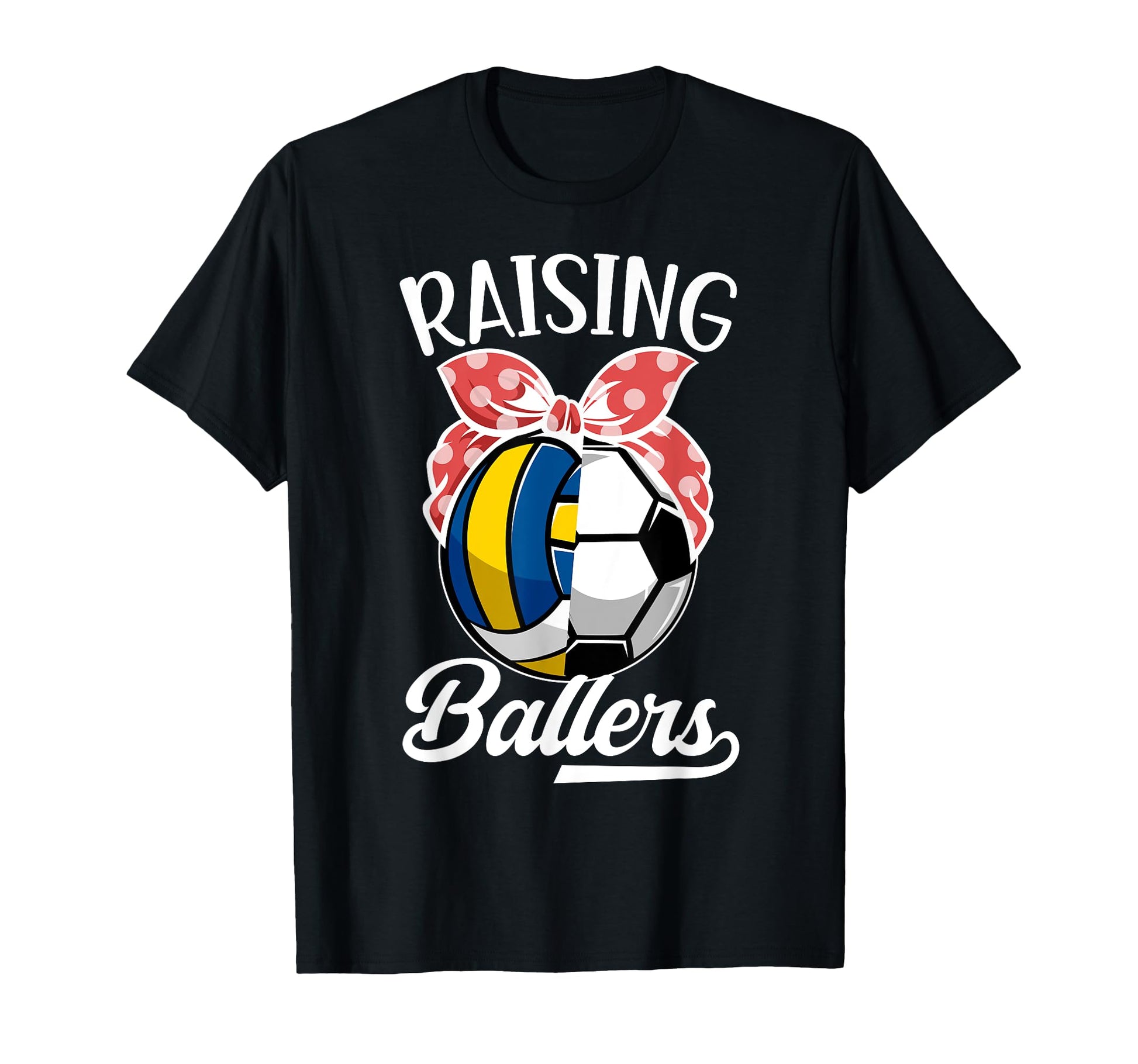 Raising Ballers Volleyball Soccer T-Shirt - Minimalist Print for Adults - T-Shirt, Sweatshirt, Hoodie