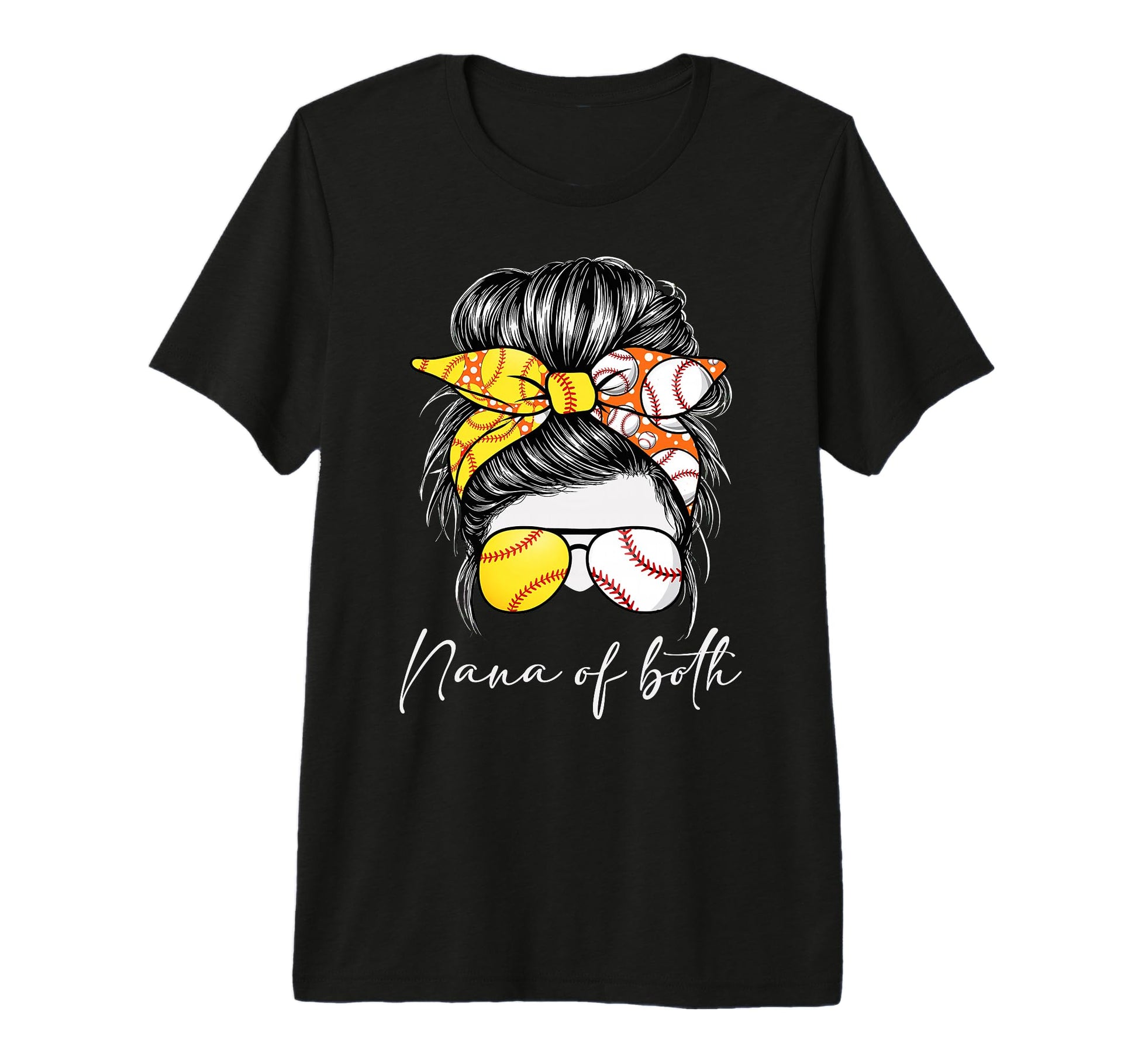 Nana Both Baseball Softball Game Day T-Shirt - Novelty Apparel Unisex - T-Shirt, Sweatshirt, Hoodie