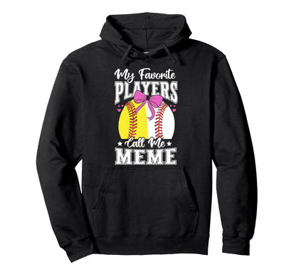 Baseball Grandma Favorite Softball Hoodie - Custom Art Print for Adults - T-Shirt, Sweatshirt, Hoodie