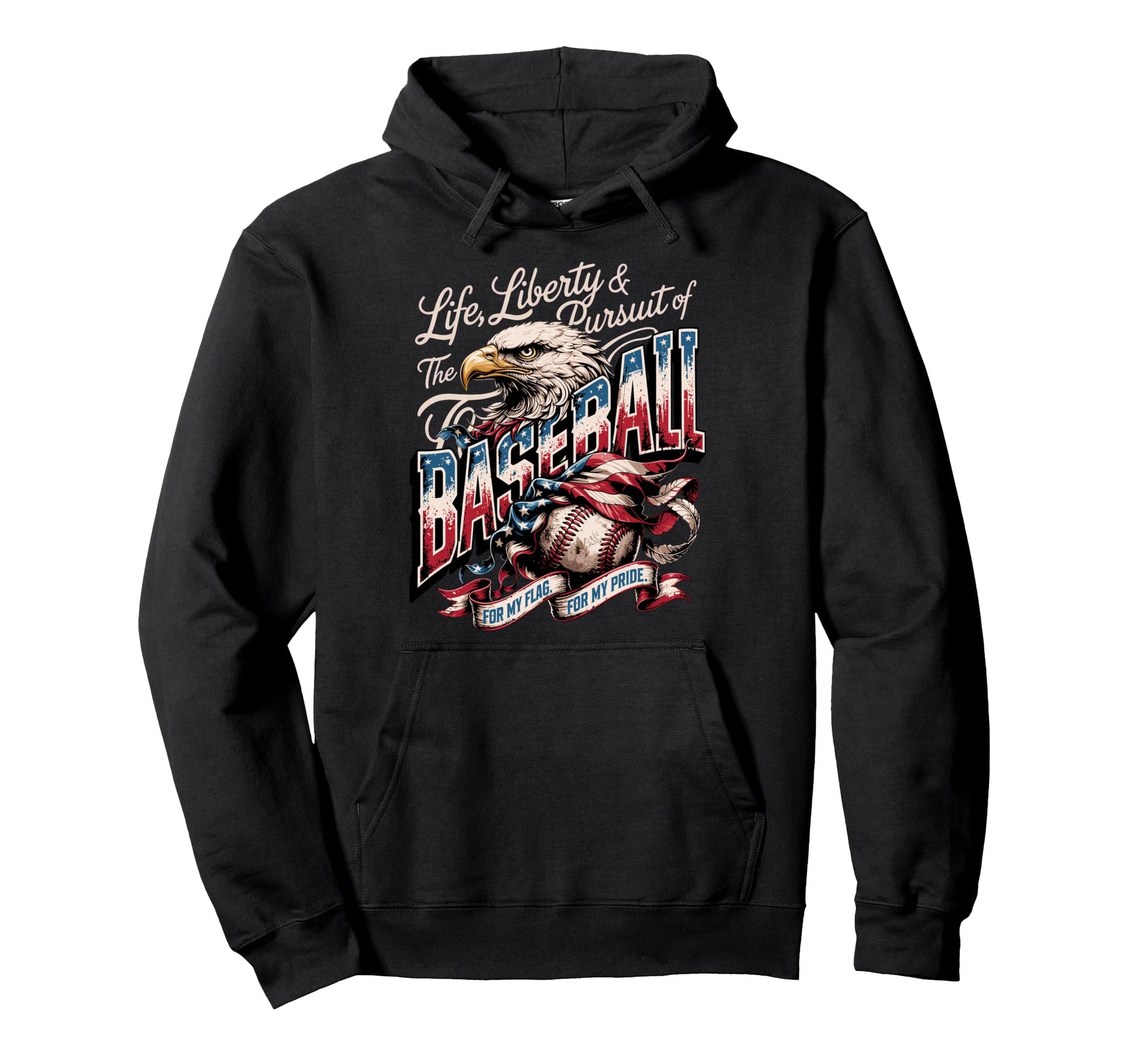 Viral Patriotic Usa Baseball America Hoodie - Trendy Graphic Unisex - T-Shirt, Sweatshirt, Hoodie