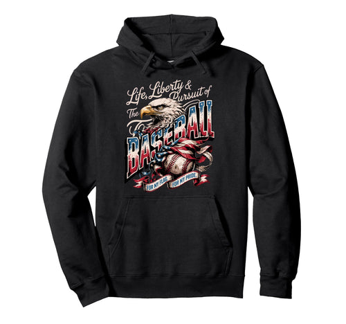 Viral Patriotic Usa Baseball America Hoodie - Trendy Graphic Unisex - T-Shirt, Sweatshirt, Hoodie