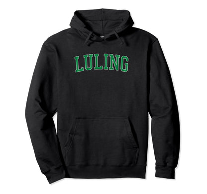 Luling La Distressed Green Varsity Hoodie - Minimalist Print Unisex - T-Shirt, Sweatshirt, Hoodie