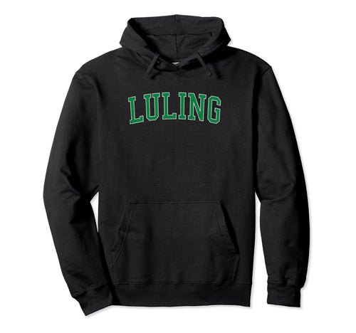 Luling La Distressed Green Varsity Hoodie - Minimalist Print Unisex - T-Shirt, Sweatshirt, Hoodie