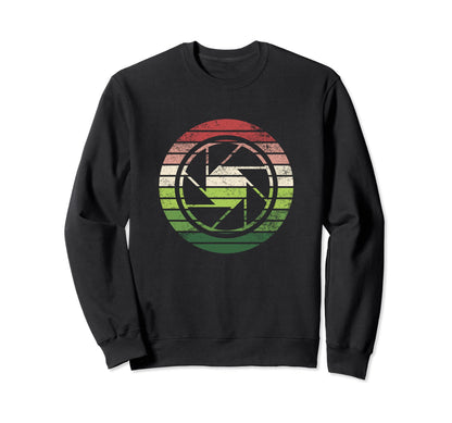 Photographer Camera Lens Sweatshirt - Fun Novelty Design for Adults - T-Shirt, Sweatshirt, Hoodie