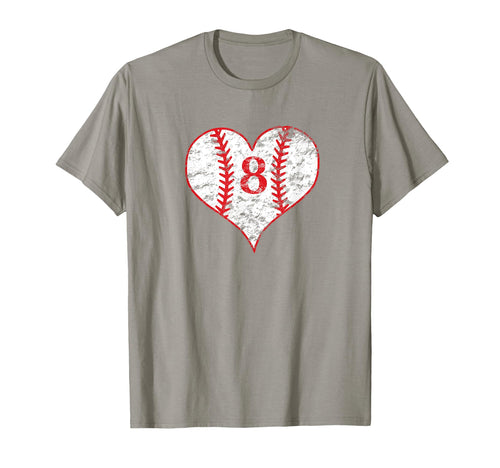 Love Baseball Mom 8 Baseball Heart T-Shirt - Streetwear Style for Adults - T-Shirt, Sweatshirt, Hoodie