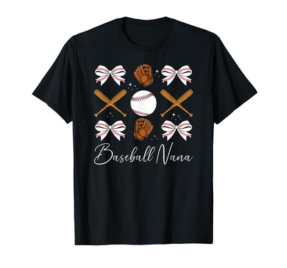 Baseball Nana Baseball Player Nana T-Shirt - Graphic Print Men Women - T-Shirt, Sweatshirt, Hoodie
