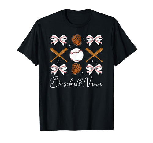 Baseball Nana Baseball Player Nana T-Shirt - Graphic Print Men Women - T-Shirt, Sweatshirt, Hoodie