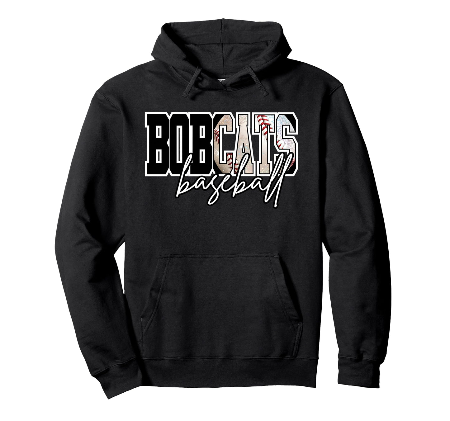 Bobcats Baseball Mom Game Day School Hoodie - Novelty Apparel Unisex - T-Shirt, Sweatshirt, Hoodie