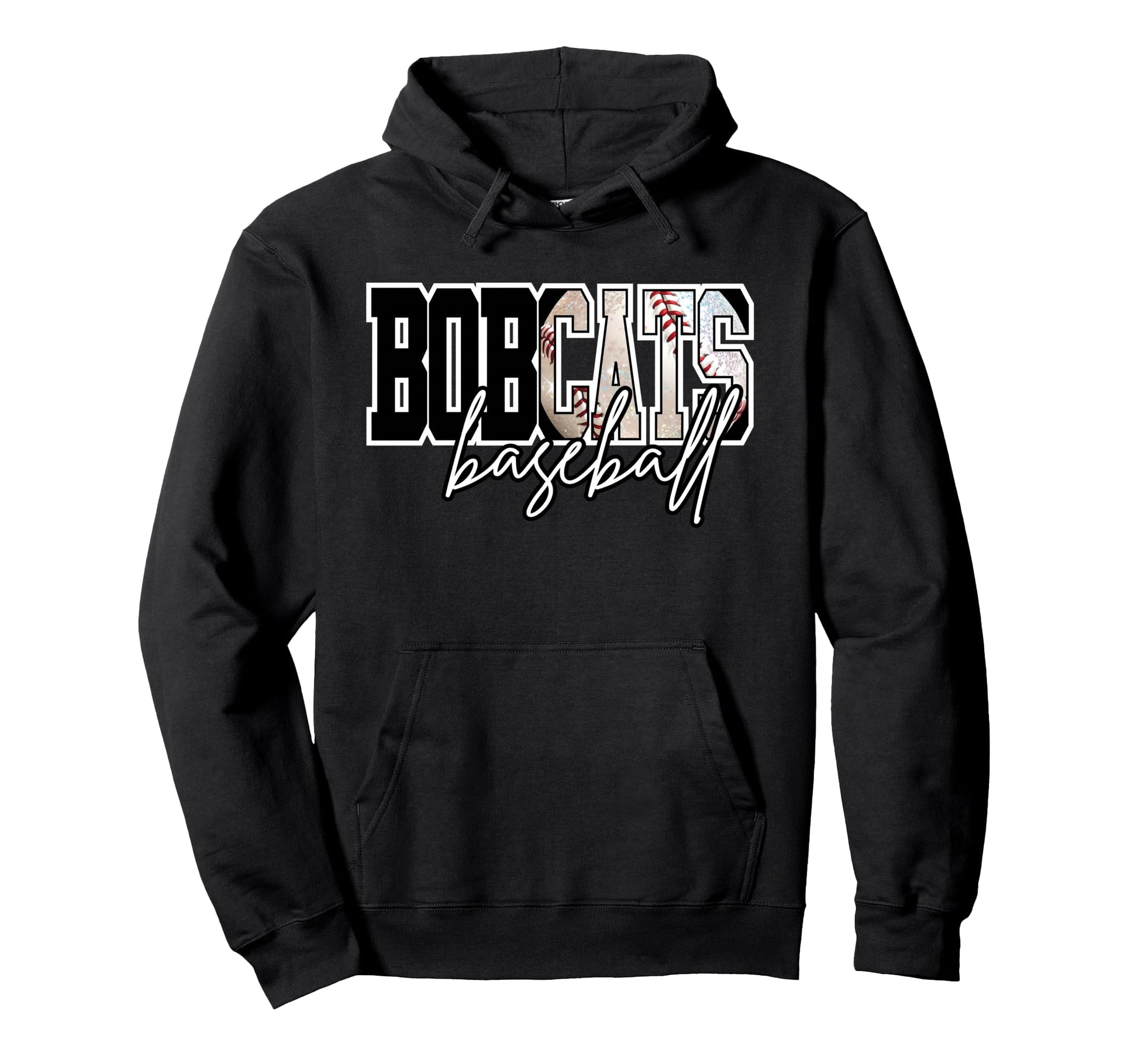 Bobcats Baseball Mom Game Day School Hoodie - Novelty Apparel Unisex - T-Shirt, Sweatshirt, Hoodie