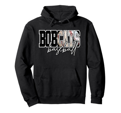 Bobcats Baseball Mom Game Day School Hoodie - Novelty Apparel Unisex - T-Shirt, Sweatshirt, Hoodie