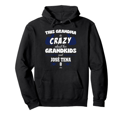 Grandma Crazy Jos Tena Washington Hoodie - Minimalist Print for Adults - T-Shirt, Sweatshirt, Hoodie