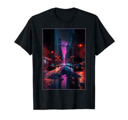 New York Vaporwave Aesthetic New York Nyc T-Shirt - Graphic Print Men Women - T-Shirt, Sweatshirt, Hoodie