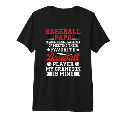 Mens Favorite Baseball Player Papa T-Shirt - Trendy Graphic Unisex - T-Shirt, Sweatshirt, Hoodie
