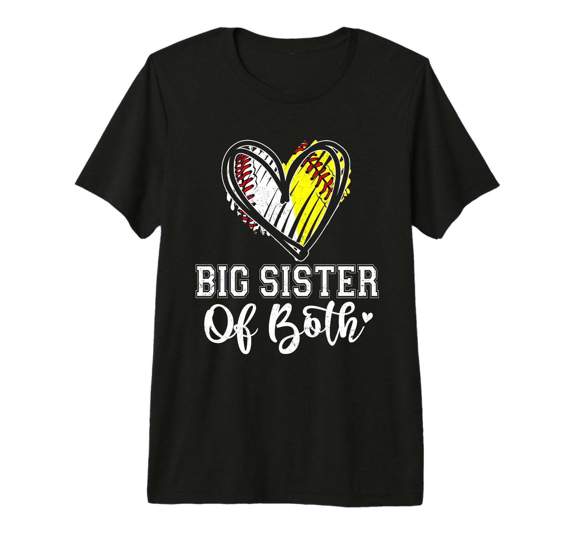 Big Sister Both Baseball Softball T-Shirt - Aesthetic Graphic Men Women - T-Shirt, Sweatshirt, Hoodie