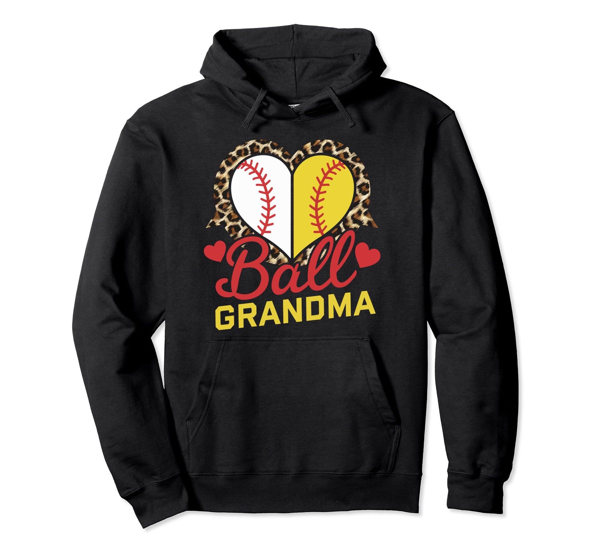 Baseball Grandma Grandmother Hoodie - Casual Everyday Wear for Adults - T-Shirt, Sweatshirt, Hoodie
