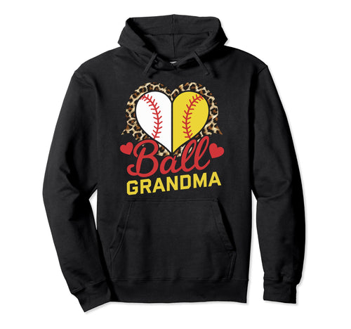 Baseball Grandma Grandmother Hoodie - Casual Everyday Wear for Adults - T-Shirt, Sweatshirt, Hoodie