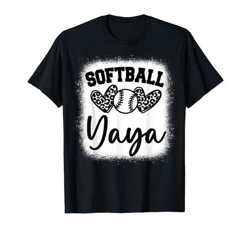 Personalized Baseball Heart Yaya Baseball T-Shirt - Graphic Print Men Women - T-Shirt, Sweatshirt, Hoodie