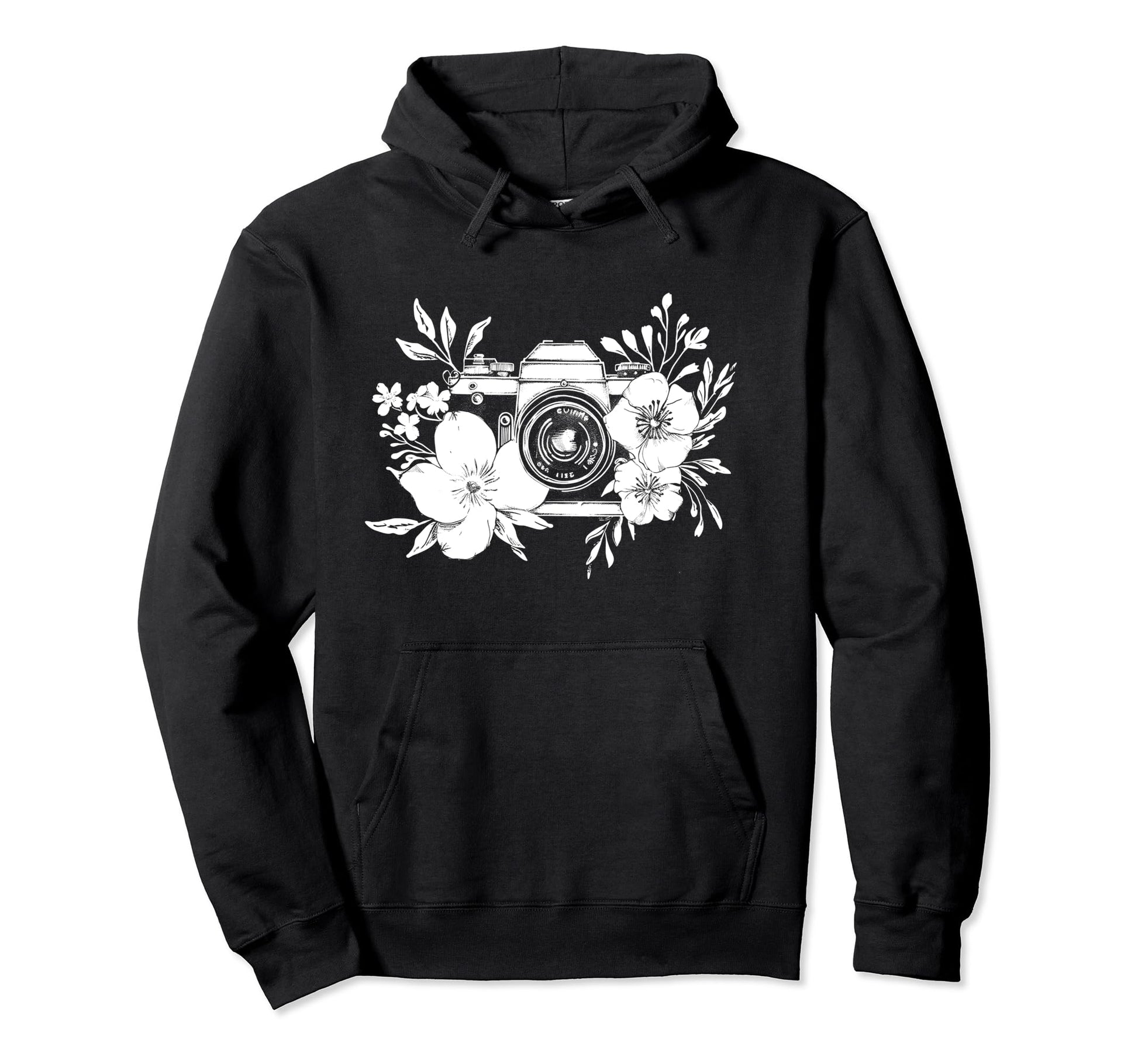 Photographer Camera Flowers Photography Hoodie - Novelty Apparel Men Women - T-Shirt, Sweatshirt, Hoodie