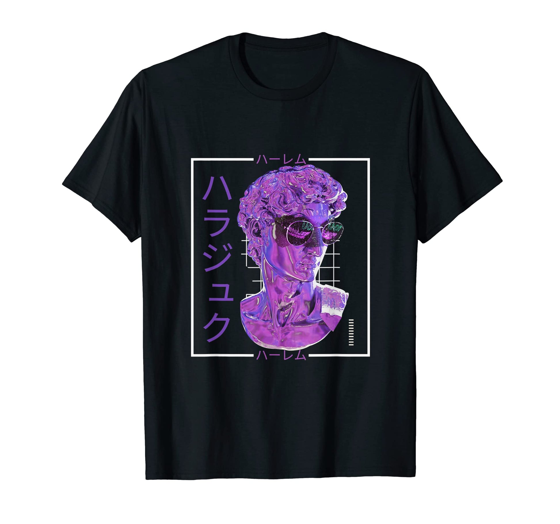 Vaporwave Statue Aesthetic Art Glitch T-Shirt - Custom Art Print Men Women - T-Shirt, Sweatshirt, Hoodie