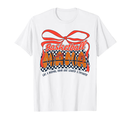Basketball Mom Game Day Checkered Coquette T-Shirt - Graphic Print Unisex - T-Shirt, Sweatshirt, Hoodie