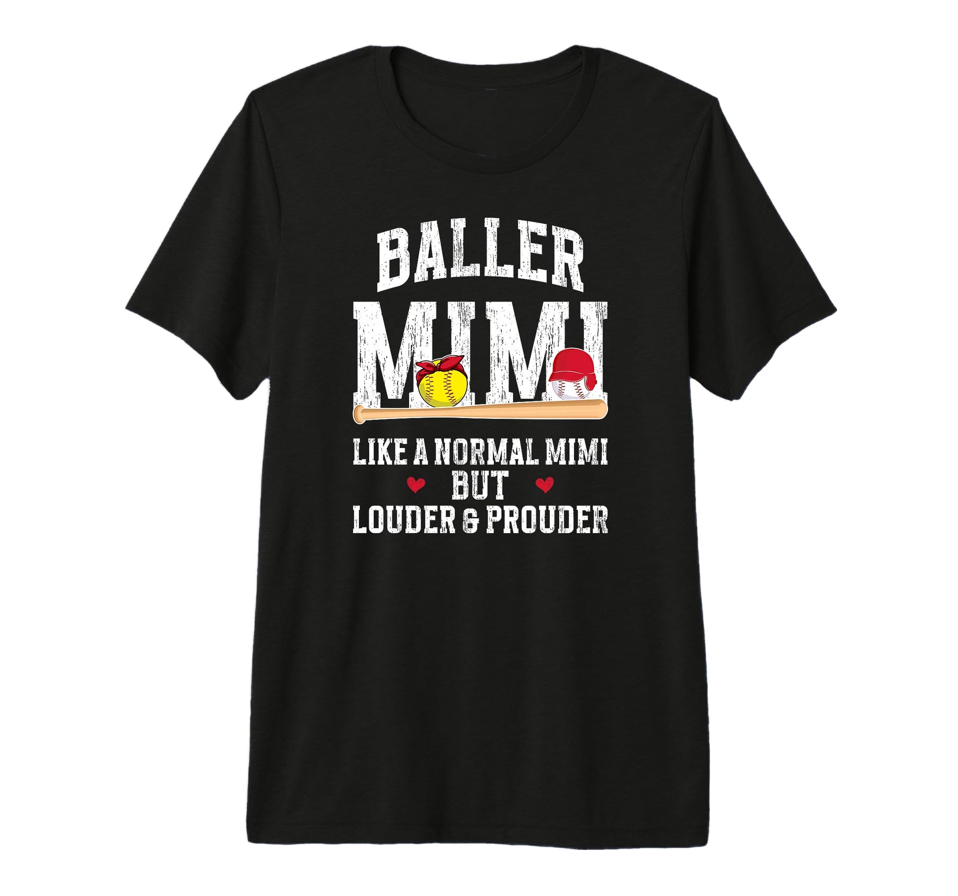 Baller Mimi Louder Prouder Baseball T-Shirt - Trendy Graphic Unisex - T-Shirt, Sweatshirt, Hoodie