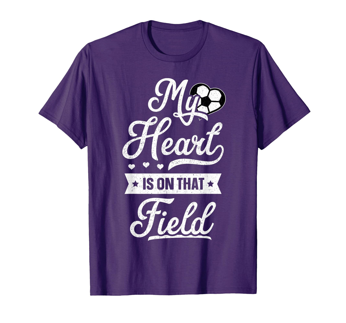 My Heart Is That Field Gift Womens Mom T-Shirt - Graphic Print for Adults - T-Shirt, Sweatshirt, Hoodie