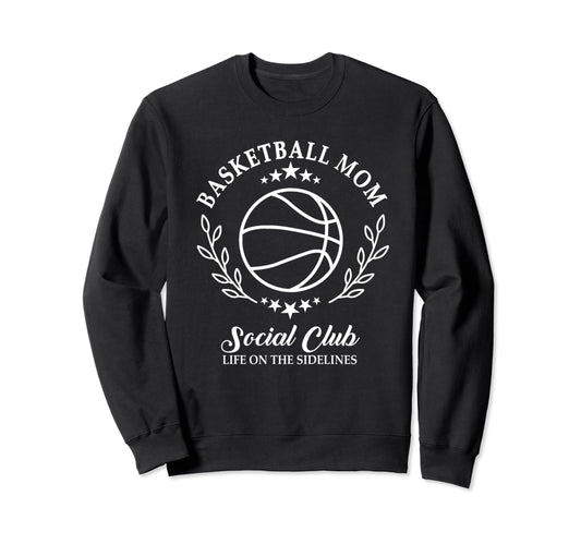 Sideline Social Club Basketball Sweatshirt - Minimalist Print Men Women - T-Shirt, Sweatshirt, Hoodie
