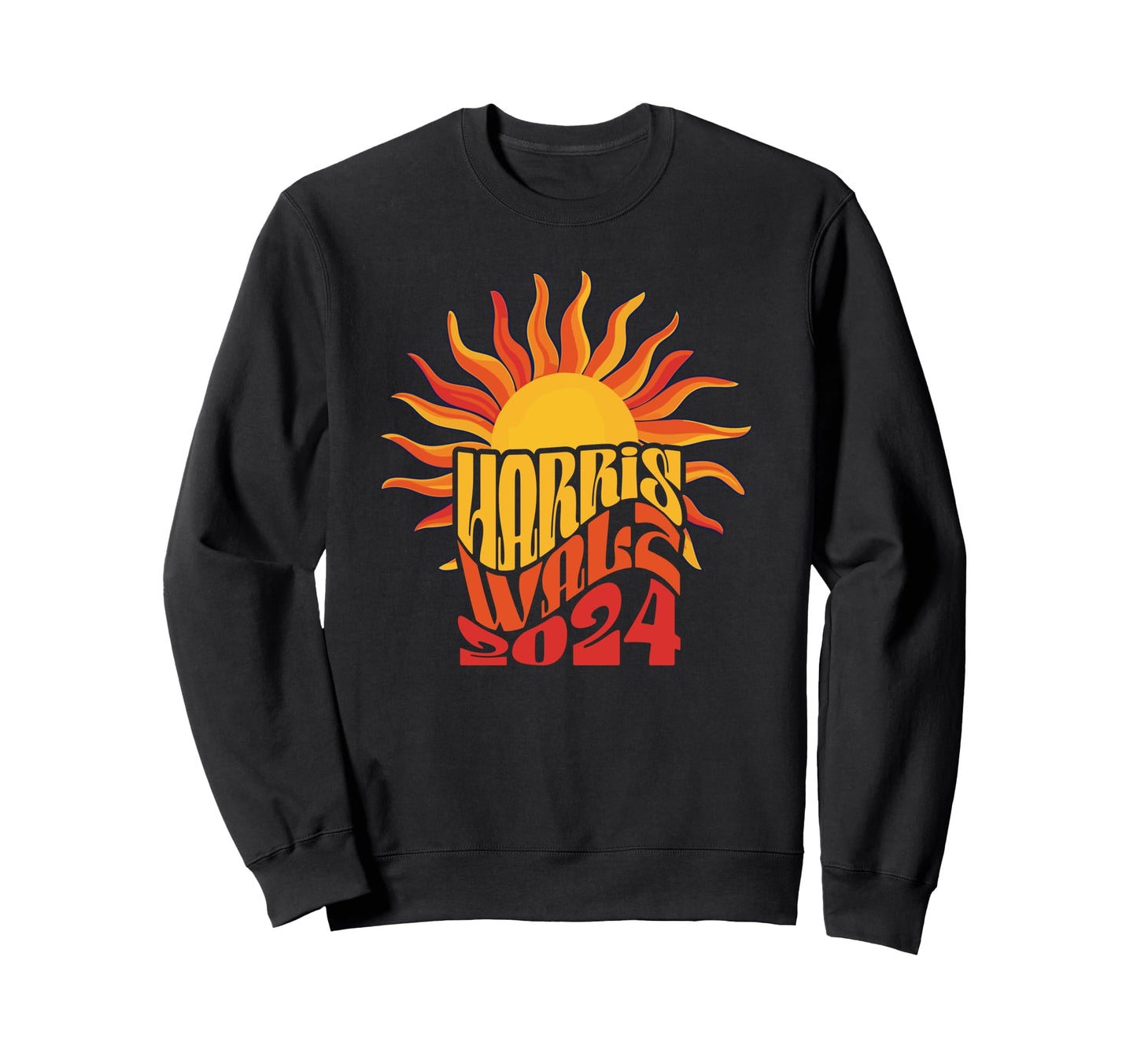 Kamala Harris Doug Walz 2024 Sweatshirt - Unique Graphic for Adults - T-Shirt, Sweatshirt, Hoodie