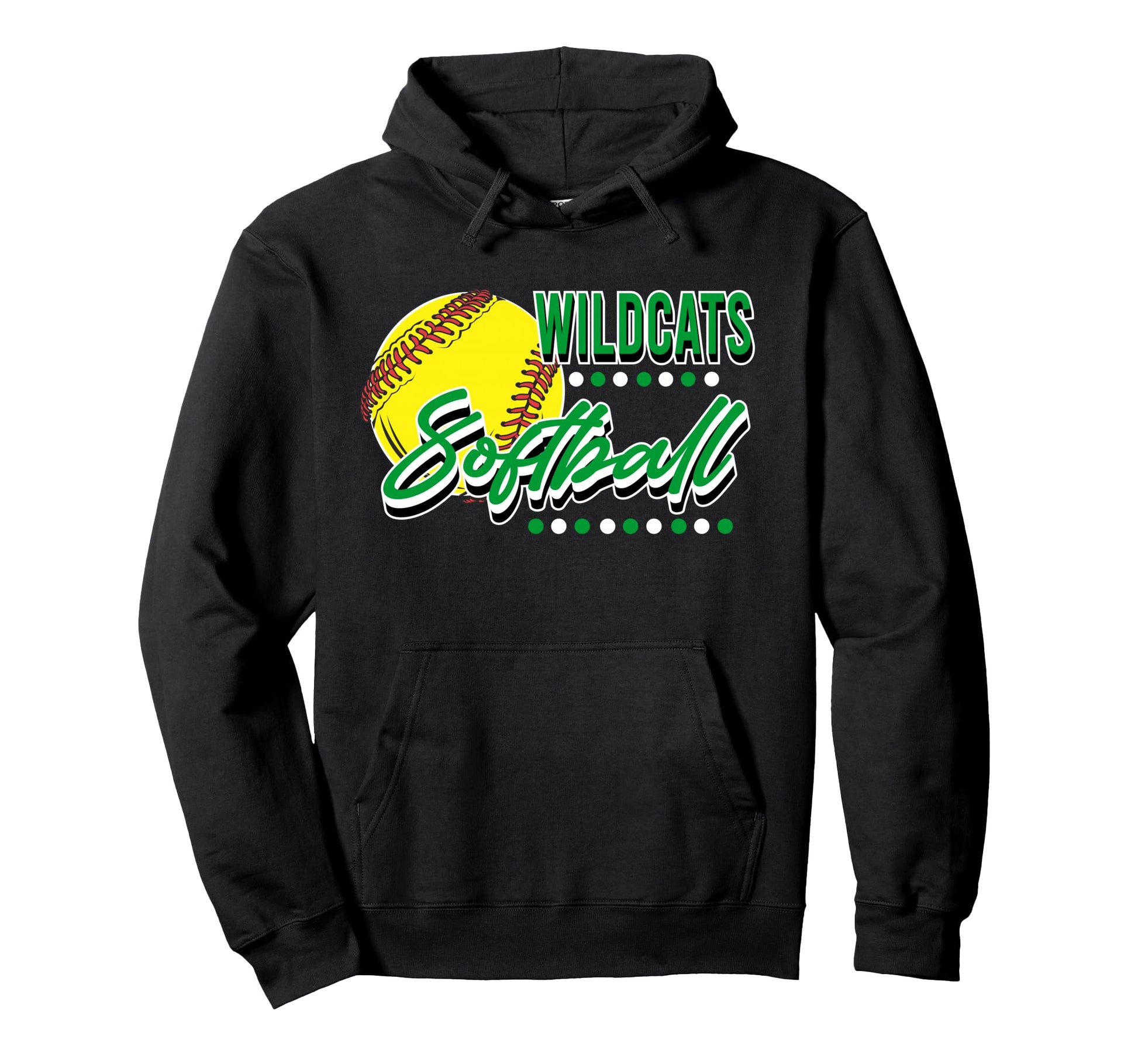 Wildcats Softball Team Mom Game Hoodie - Casual Everyday Wear Men Women - T-Shirt, Sweatshirt, Hoodie
