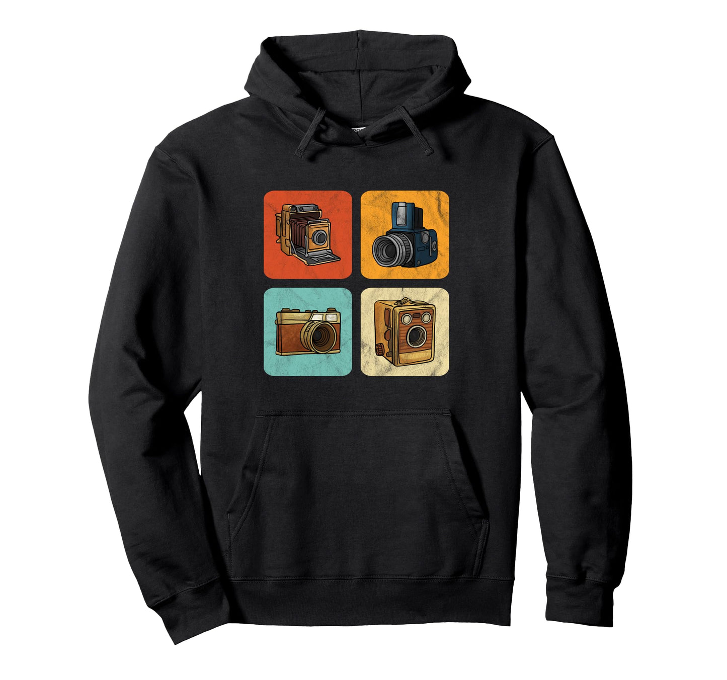 Photography Lovers Camera Set Hoodie - Graphic Print for Adults - T-Shirt, Sweatshirt, Hoodie